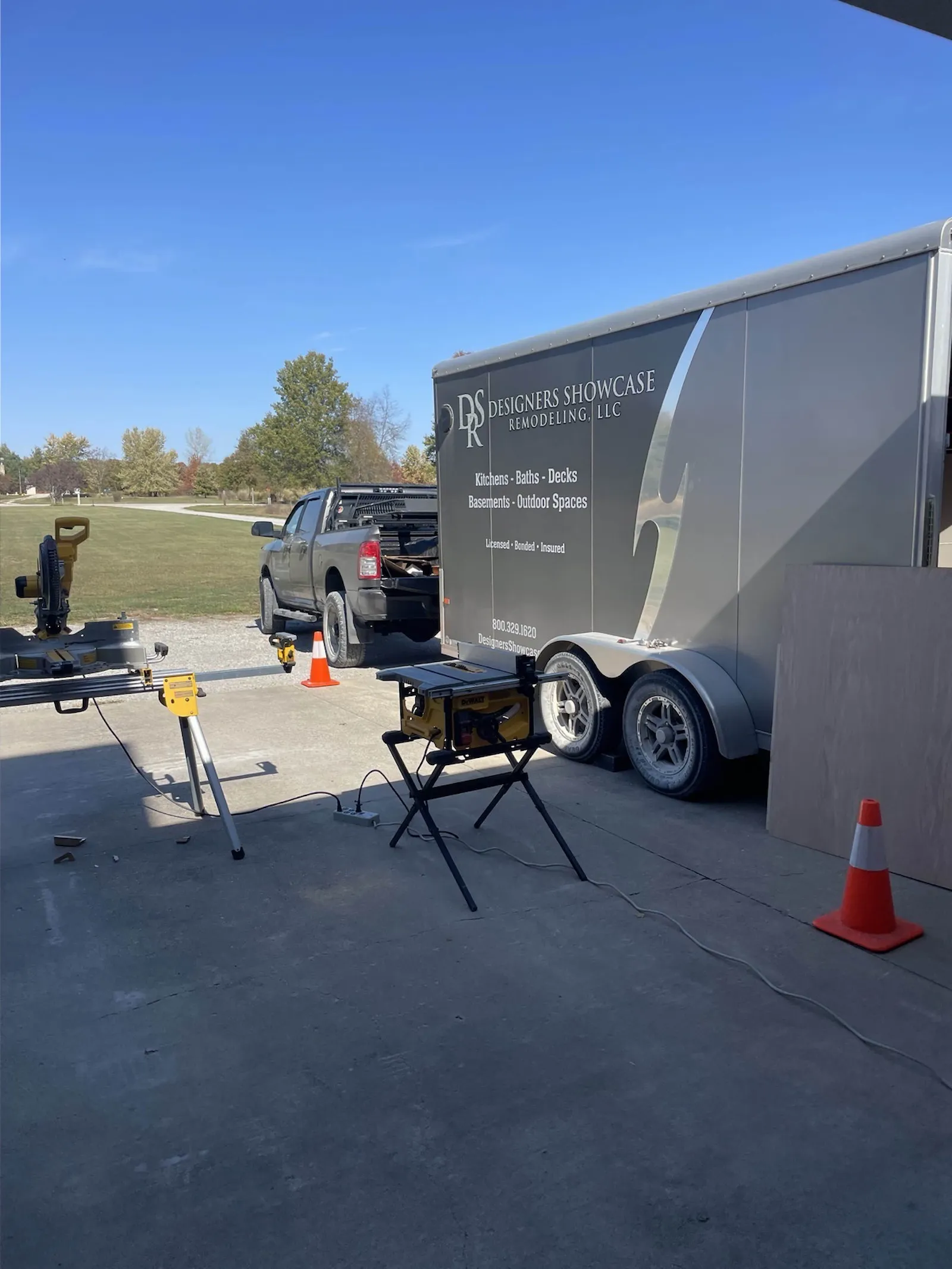 Designers Showcase Remodeling jobsite trailer