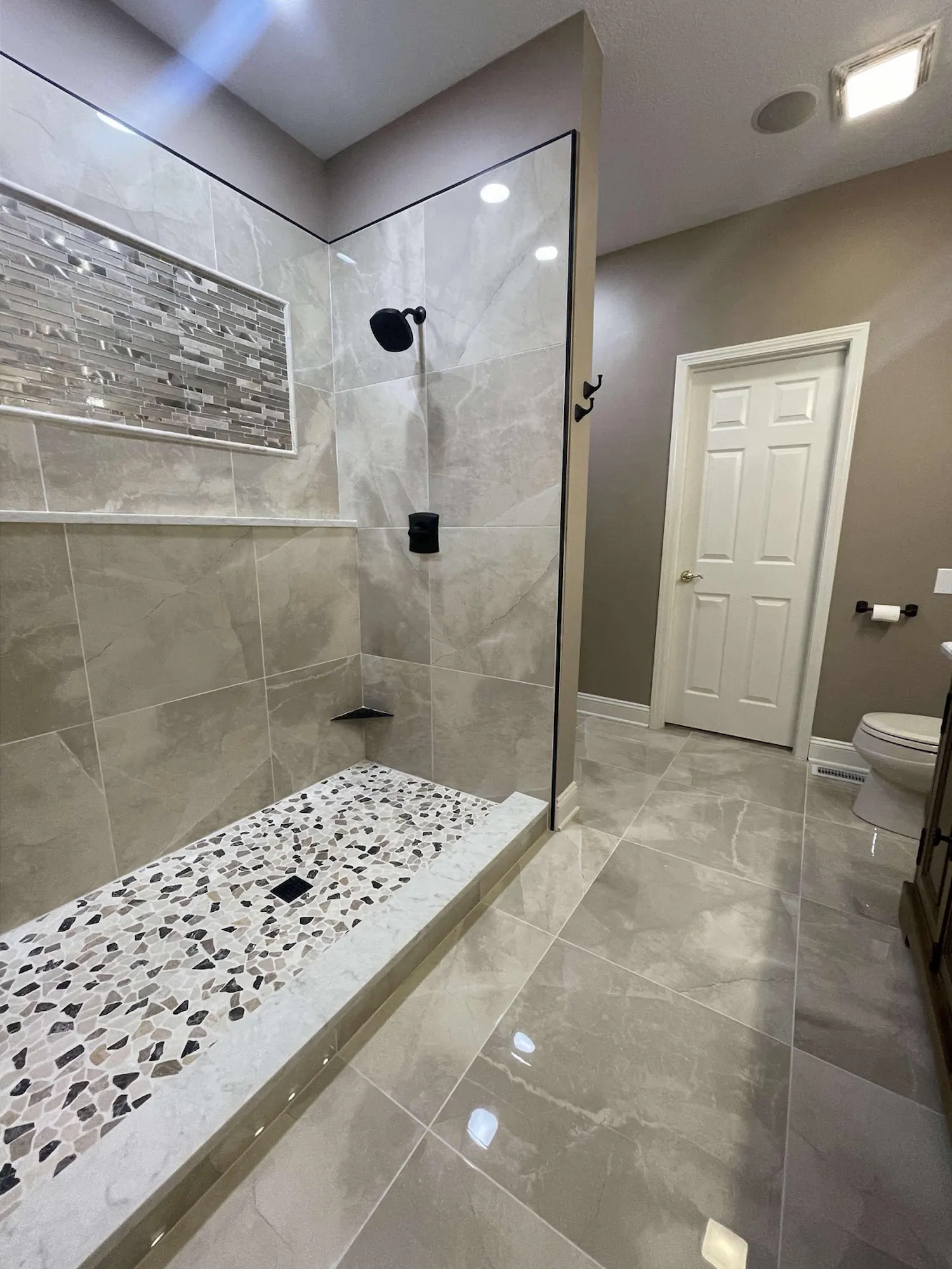 Shower tile detail