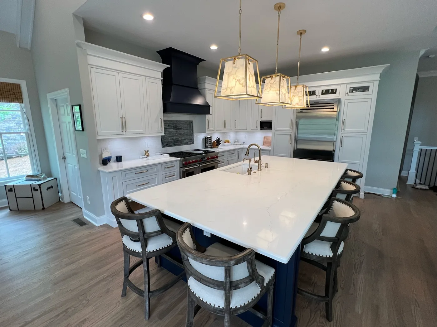 Kitchen remodel island view