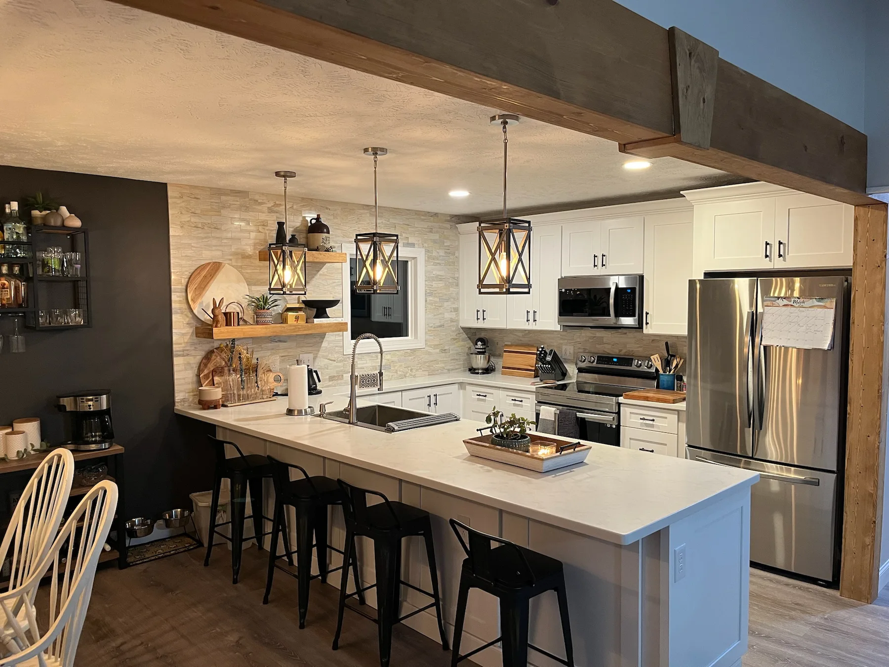 Fayetteville kitchen remodel after open concept renovation