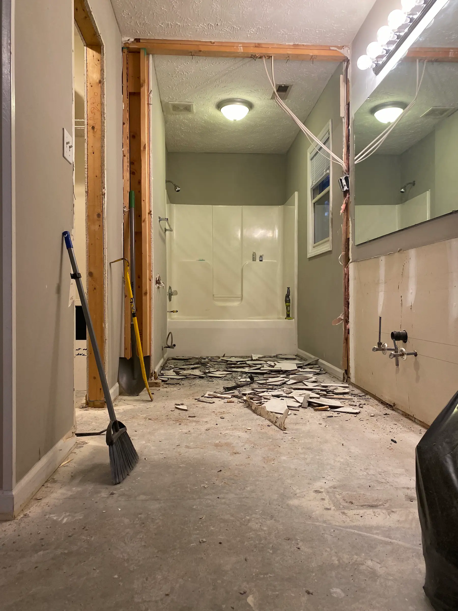 Bathroom demolition phase